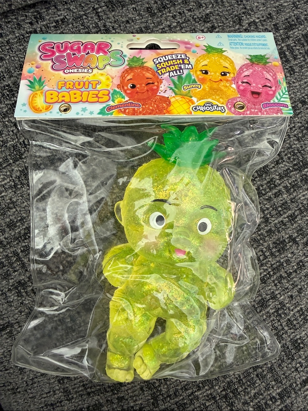 BNIB ORB Curiosities Sugar Swaps Onesies, Fruit Babies, Pineapple Sunny